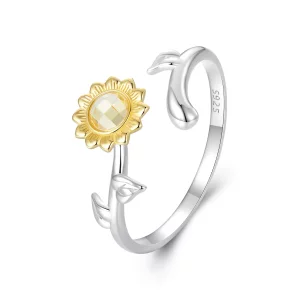 (afbeelding voor) PANDORA Stijl Zonnebloem Open Ring - BSR549-E