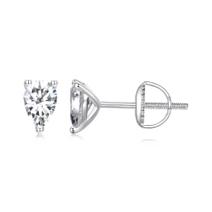 (afbeelding voor) PANDORA-stijl Waterdruppel Moissanite Oorbellen (Twee Certificaten) - MSE049
