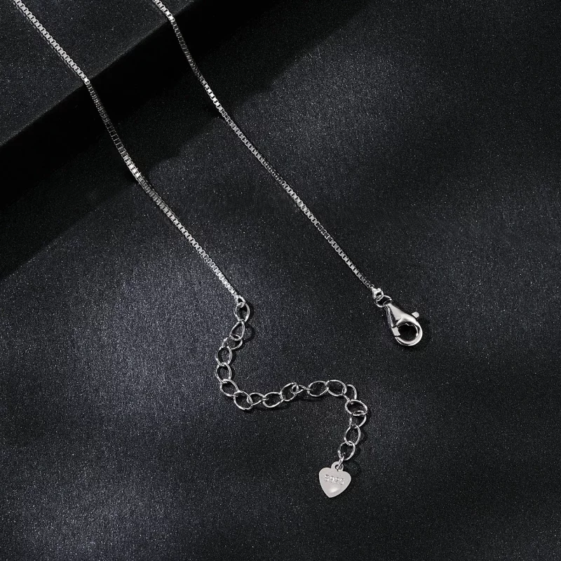 (afbeelding voor) PANDORA Stijl Dubbele Moissanite Ketting (Eén Certificaat) - MSN033 - Bekijken 4