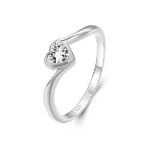 PANDORA Stijl Exquisite Love Moissanite Ring (Eén Certificaat) - MSR047 (afbeelding voor) PANDORA Stijl Exquisite Love Moissanite Ring (Eén Certificaat) - MSR047