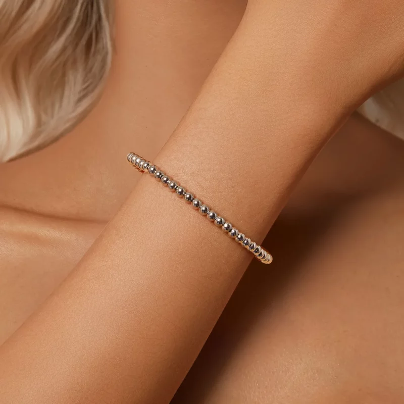 (afbeelding voor) PANDORA Stijl Zilveren Kralen DIY Basis Ketting Armband - SCB267 - Bekijken 7