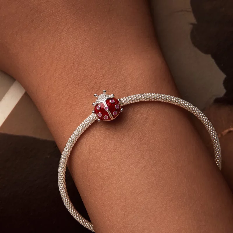 (afbeelding voor) PANDORA-stijl Glow-In-The-Dark Lieveheersbeestje Charm - SCC2735 - Bekijken 3