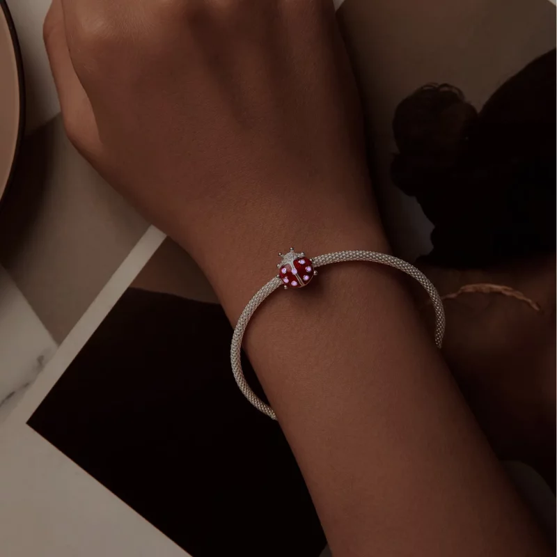 (afbeelding voor) PANDORA-stijl Glow-In-The-Dark Lieveheersbeestje Charm - SCC2735 - Bekijken 4