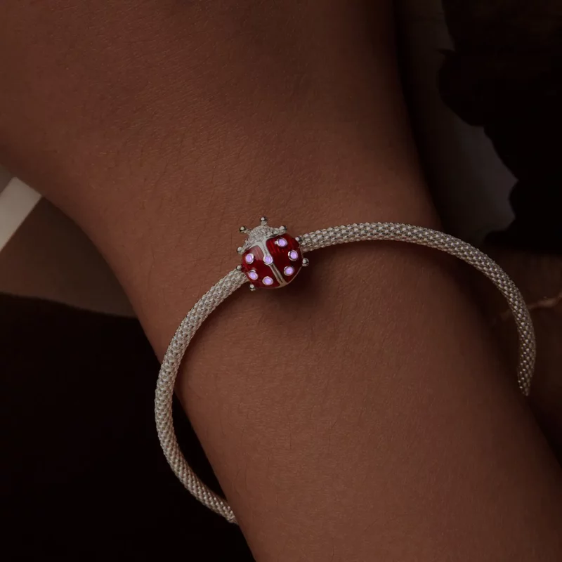 (afbeelding voor) PANDORA-stijl Glow-In-The-Dark Lieveheersbeestje Charm - SCC2735 - Bekijken 5
