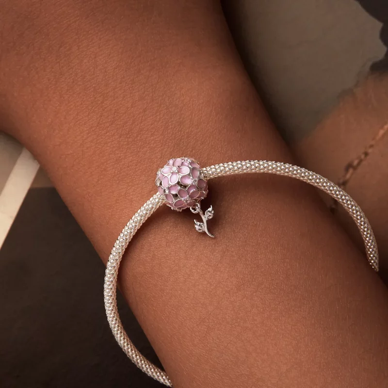 (afbeelding voor) PANDORA Stijl Roze Bloemen Bol Kralen - SCC2738 - Bekijken 7