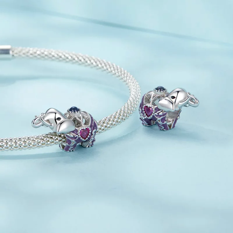 (afbeelding voor) PANDORA Stijl Olifant Hol Patroon Gegraveerde Sterling Zilveren Kralen - SCC2758 - Bekijken 4