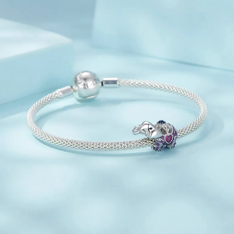 (afbeelding voor) PANDORA Stijl Olifant Hol Patroon Gegraveerde Sterling Zilveren Kralen - SCC2758 - Bekijken 5