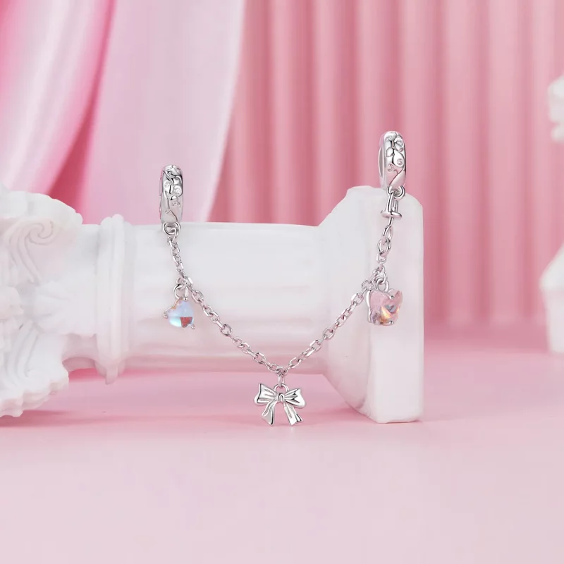 (afbeelding voor) PANDORA Stijl Ballet Veiligheidsketting met Strik - SCC2762 - Bekijken 2