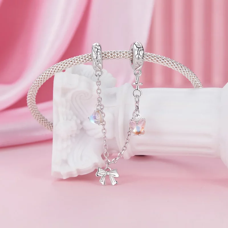 (afbeelding voor) PANDORA Stijl Ballet Veiligheidsketting met Strik - SCC2762 - Bekijken 3