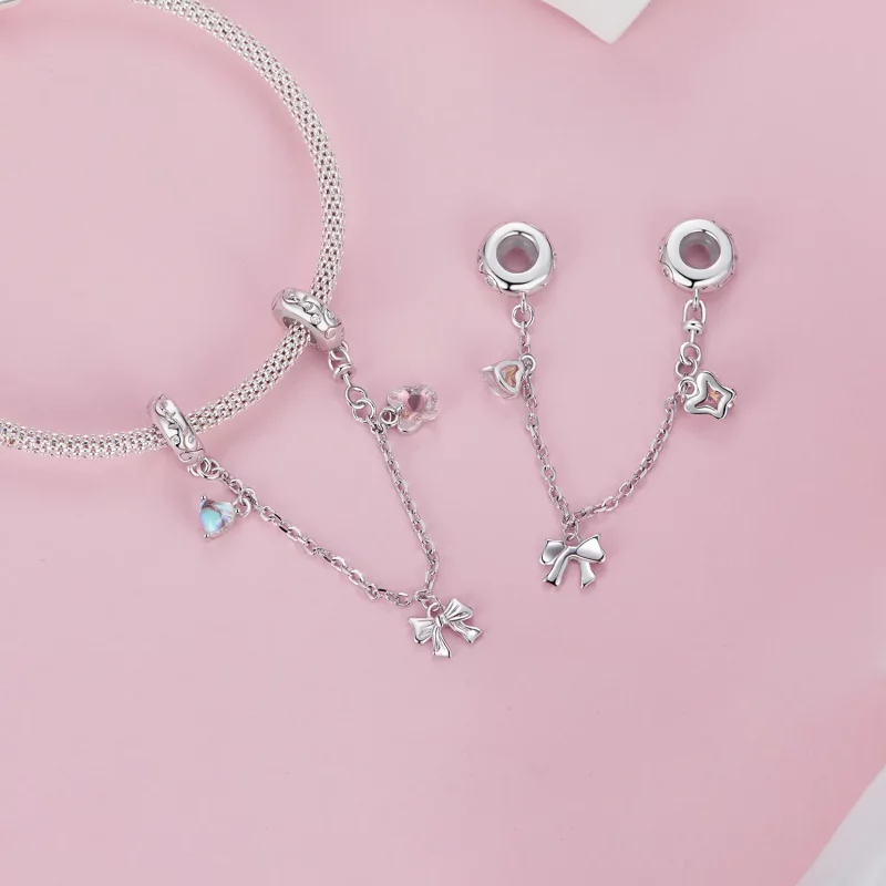(afbeelding voor) PANDORA Stijl Ballet Veiligheidsketting met Strik - SCC2762 - Bekijken 4