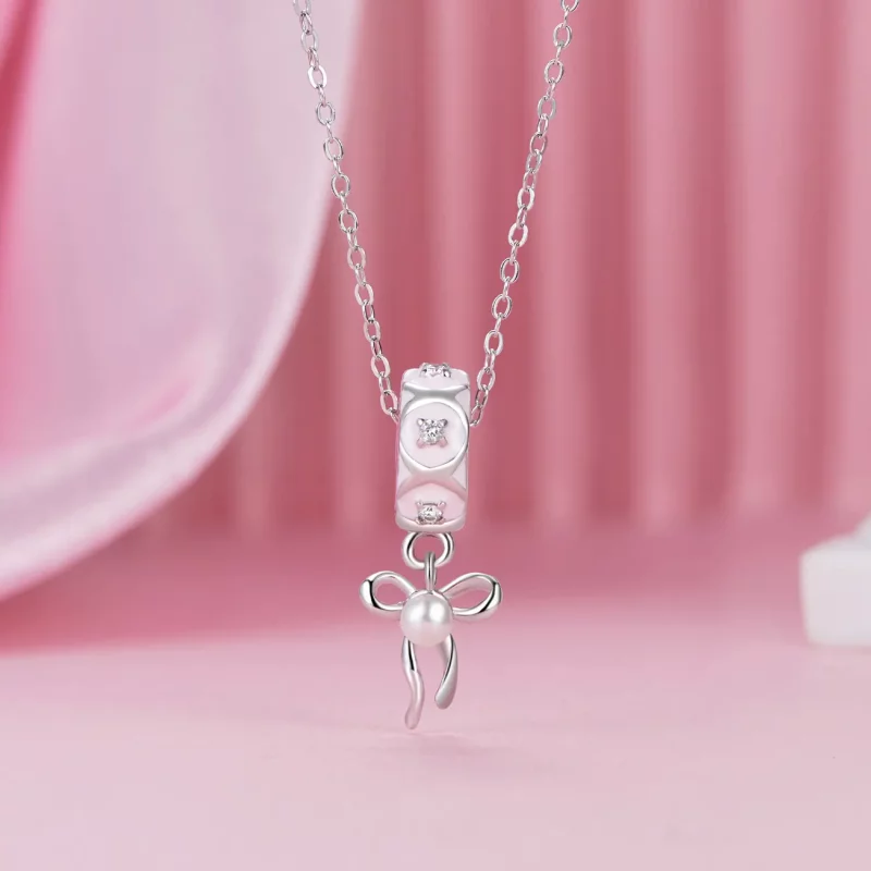 (afbeelding voor) PANDORA Stijl Ballet Strik Positionerende Sluiting Charm - SCC2763 - Bekijken 3