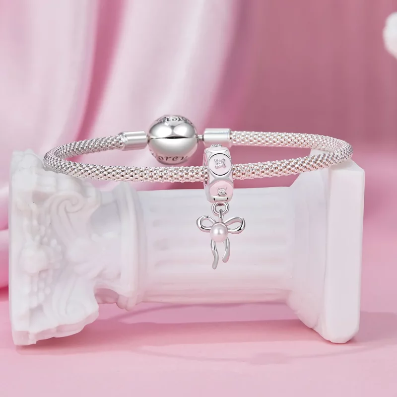(afbeelding voor) PANDORA Stijl Ballet Strik Positionerende Sluiting Charm - SCC2763 - Bekijken 4