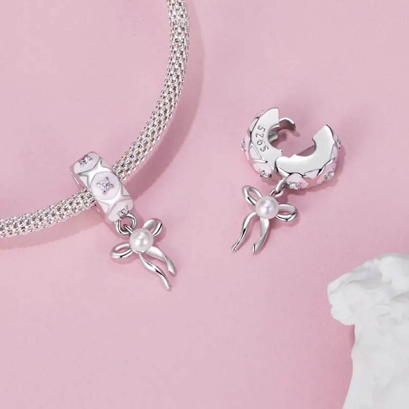(afbeelding voor) PANDORA Stijl Ballet Strik Positionerende Sluiting Charm - SCC2763 - Bekijken 5