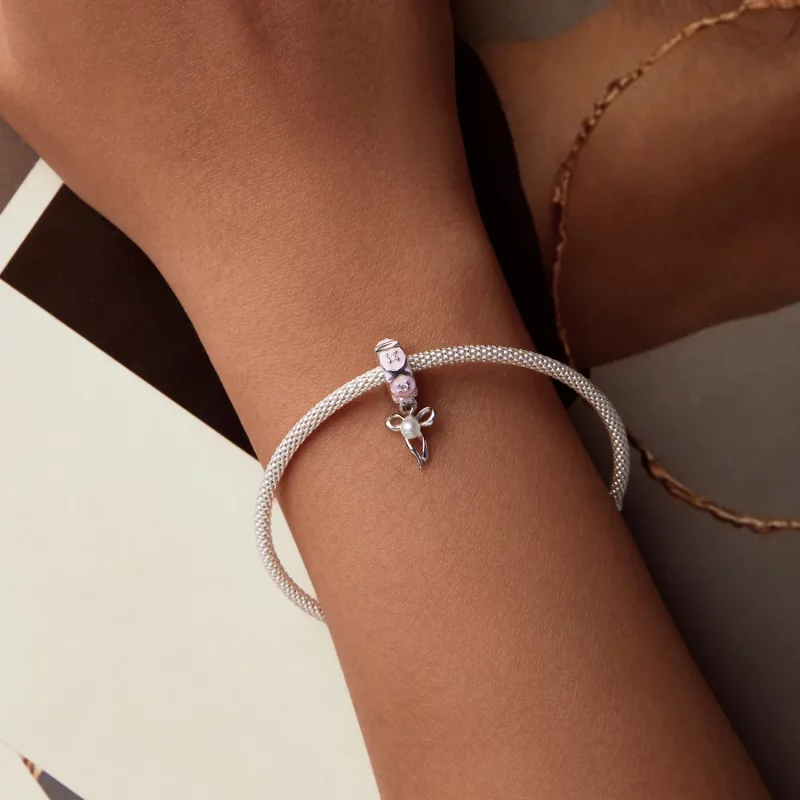 (afbeelding voor) PANDORA Stijl Ballet Strik Positionerende Sluiting Charm - SCC2763 - Bekijken 6