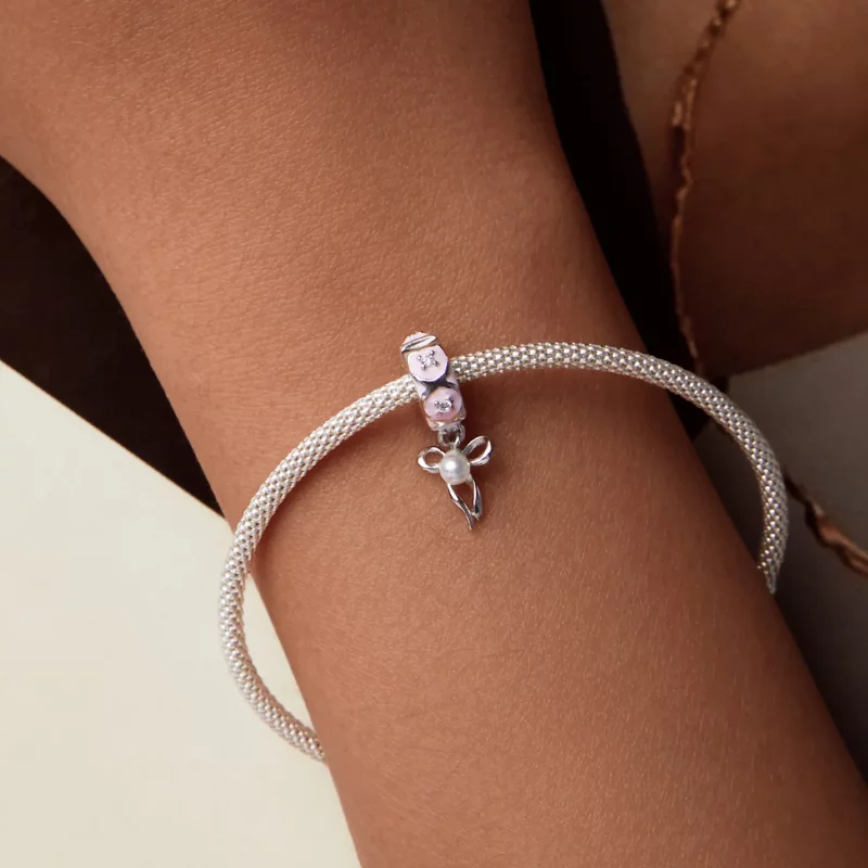 (afbeelding voor) PANDORA Stijl Ballet Strik Positionerende Sluiting Charm - SCC2763 - Bekijken 7