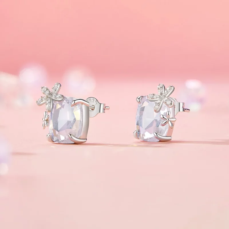 (afbeelding voor) PANDORA Stijl Fantasy Flower Hoofdsteen Oorbellen - SCE1724 - Bekijken 2