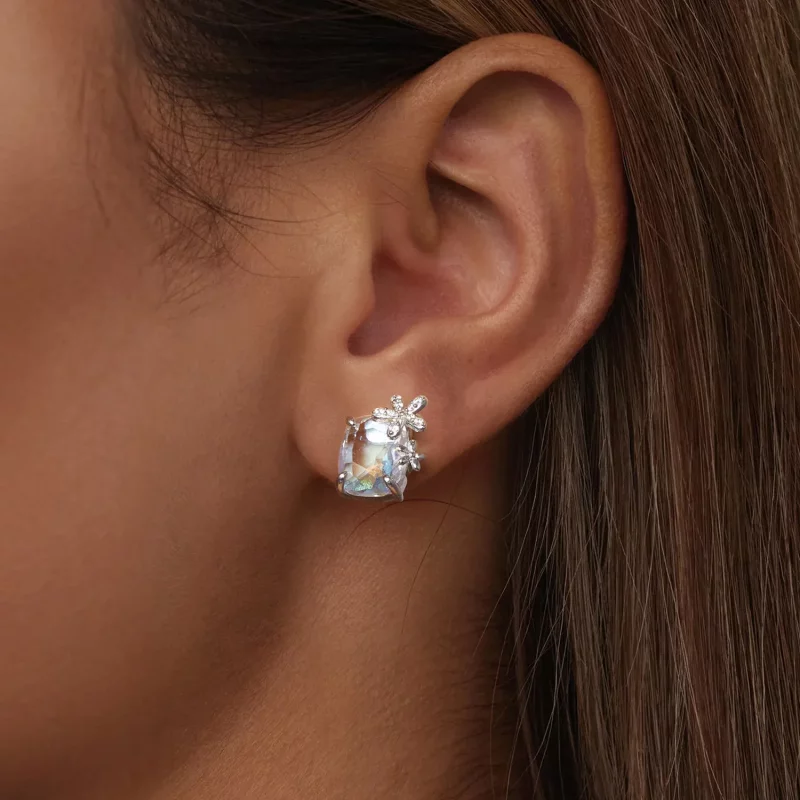 (afbeelding voor) PANDORA Stijl Fantasy Flower Hoofdsteen Oorbellen - SCE1724 - Bekijken 6