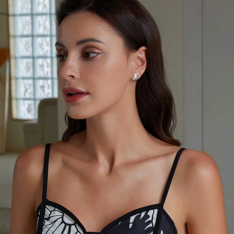 (afbeelding voor) PANDORA Stijl Fantasy Flower Hoofdsteen Oorbellen - SCE1724 - Bekijken 8