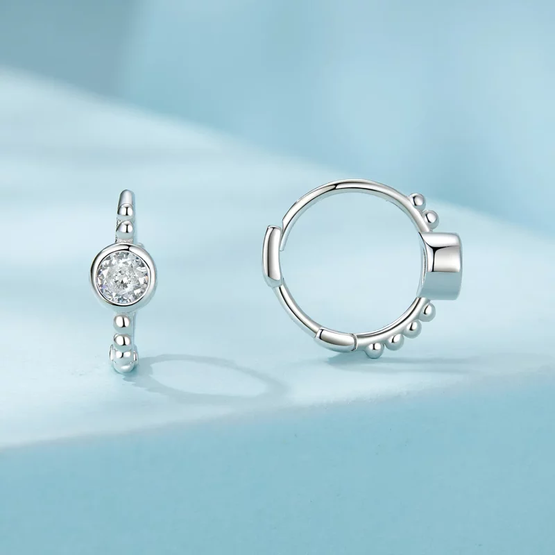 (afbeelding voor) PANDORA Stijl Eenvoudige Sterling Zilveren Kraal Oorbellen - SCE1731 - Bekijken 2