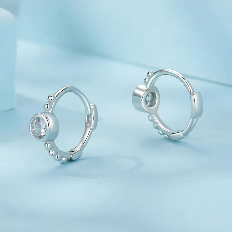 (afbeelding voor) PANDORA Stijl Eenvoudige Sterling Zilveren Kraal Oorbellen - SCE1731 - Bekijken 3