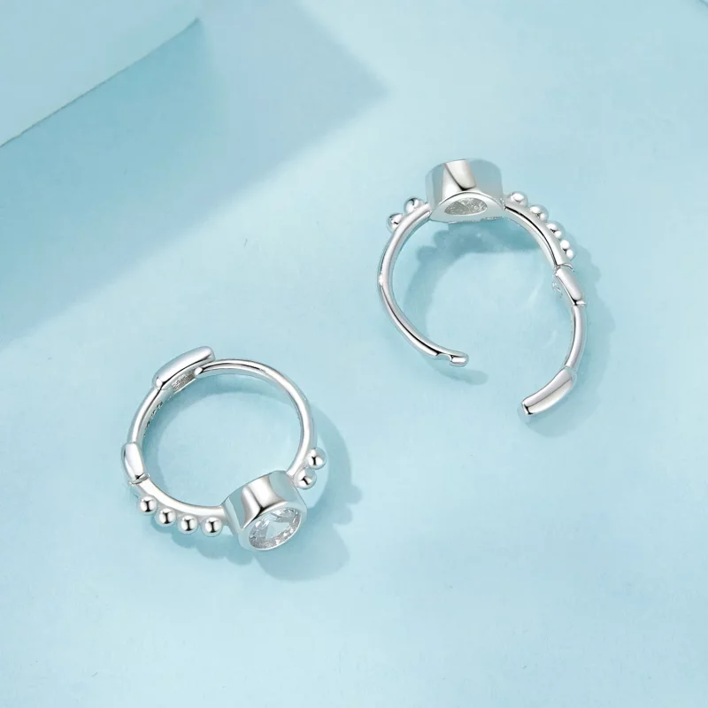 (afbeelding voor) PANDORA Stijl Eenvoudige Sterling Zilveren Kraal Oorbellen - SCE1731 - Bekijken 4