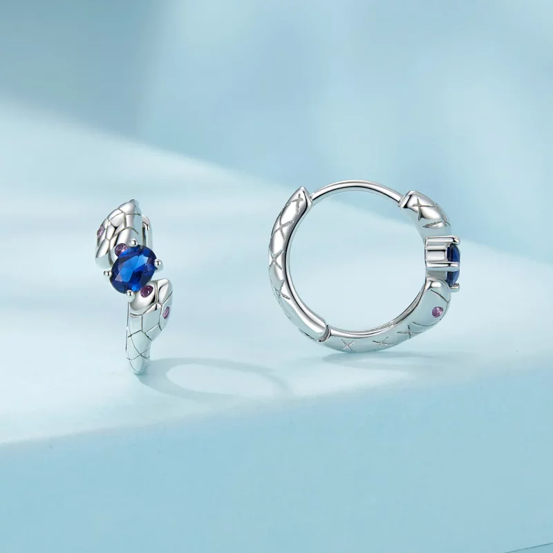 (afbeelding voor) PANDORA Stijl Slang Oorbellen - SCE1732 - Bekijken 2
