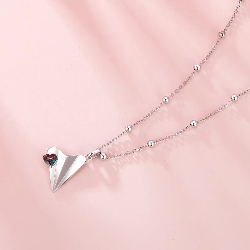 (afbeelding voor) PANDORA Stijl Vliegtuig Zwarte Kleur Ketting - SCN516 - Bekijken 3