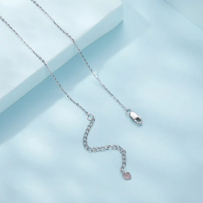 (afbeelding voor) PANDORA Stijl Geometrische Glinster Halsketting - SCN517 - Bekijken 4