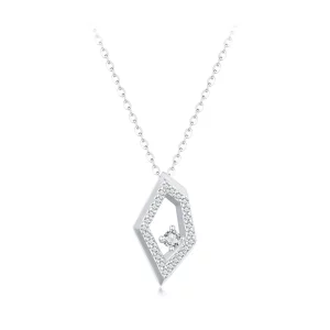 (afbeelding voor) PANDORA Stijl Geometrische Glinster Halsketting - SCN517