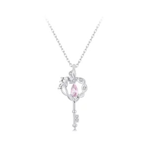 PANDORA Stijl Vlinder Wijnstok Hart Sleutel Halsketting - SCN518 (afbeelding voor) PANDORA Stijl Vlinder Wijnstok Hart Sleutel Halsketting - SCN518