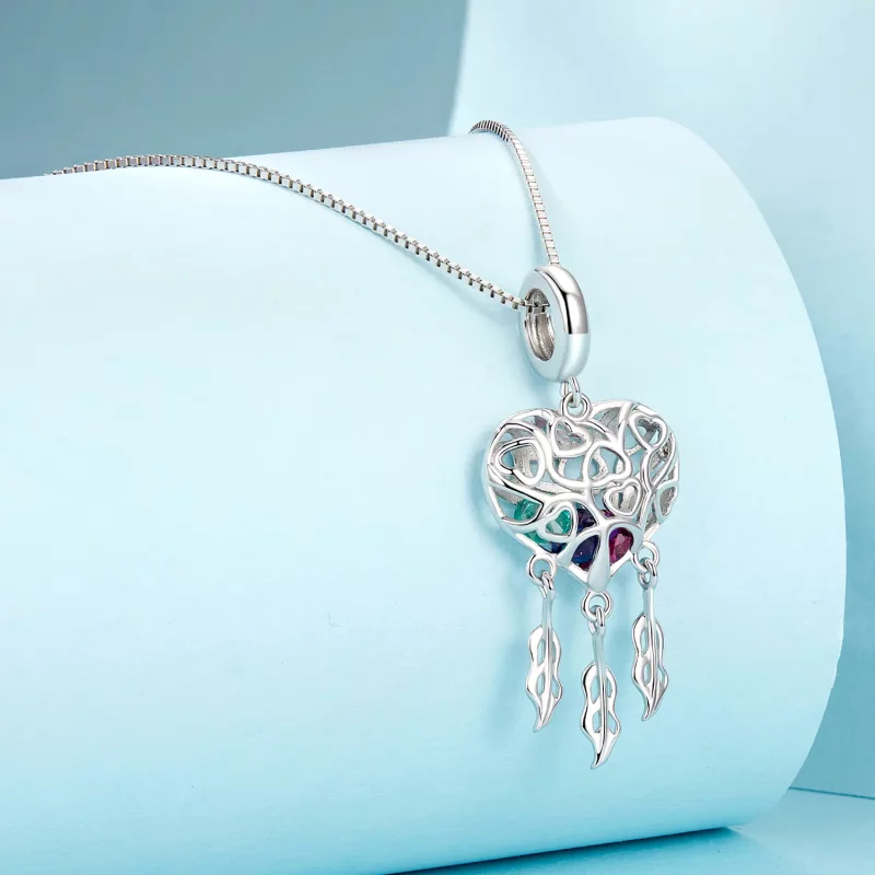 (afbeelding voor) PANDORA Stijl Love Tree Of Life Dream Catcher Ketting - SCN519 - Bekijken 2