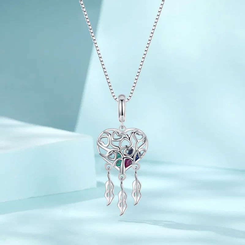 (afbeelding voor) PANDORA Stijl Love Tree Of Life Dream Catcher Ketting - SCN519 - Bekijken 3