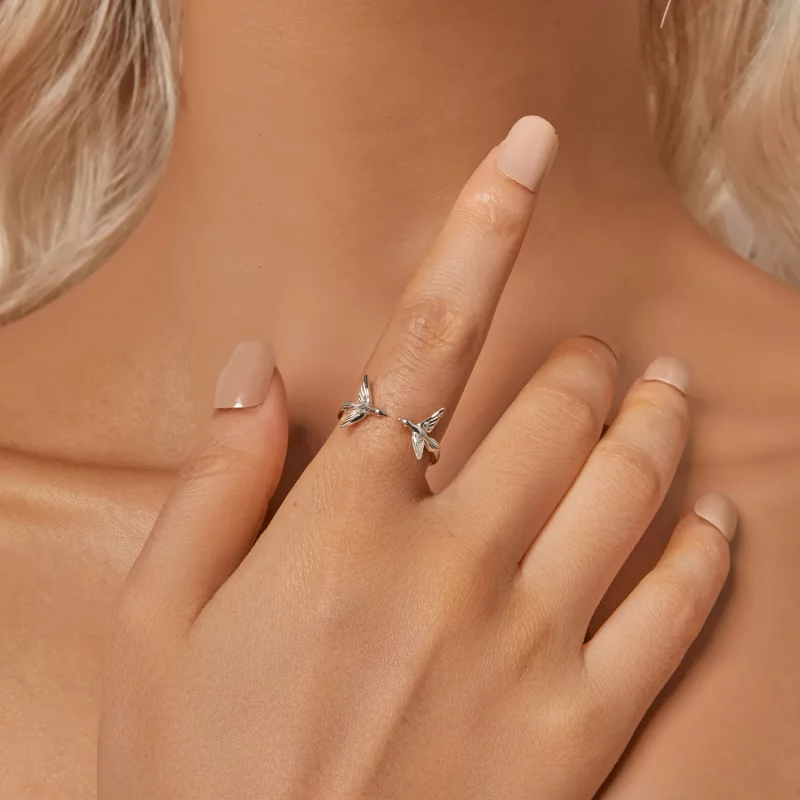(afbeelding voor) PANDORA Stijl Asuka Open Ring - SCR1006-E - Bekijken 4