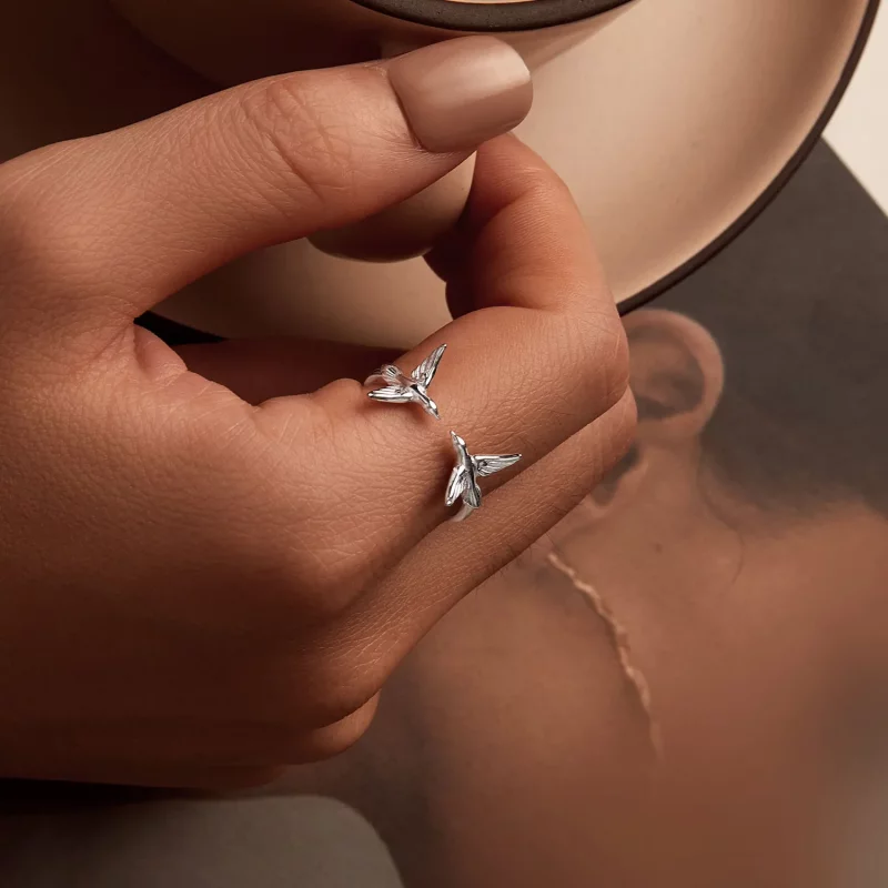 (afbeelding voor) PANDORA Stijl Asuka Open Ring - SCR1006-E - Bekijken 7