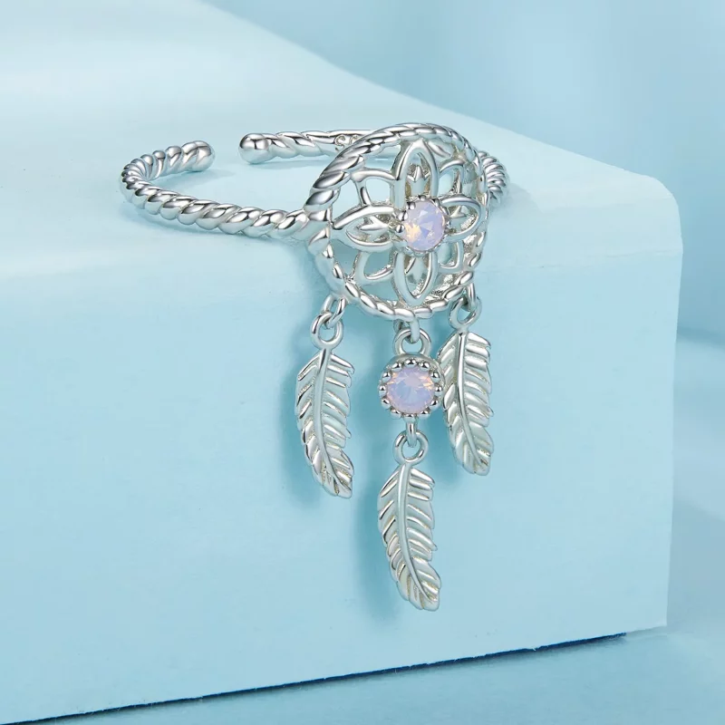 (afbeelding voor) PANDORA-stijl Dream Catcher Open Ring - SCR1022-E - Bekijken 2