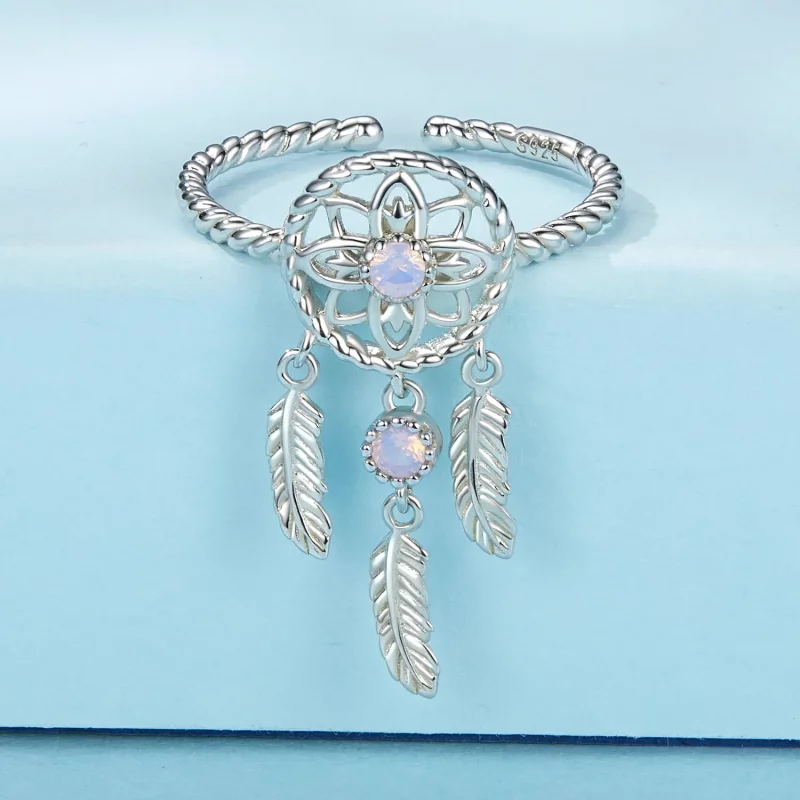 (afbeelding voor) PANDORA-stijl Dream Catcher Open Ring - SCR1022-E - Bekijken 3