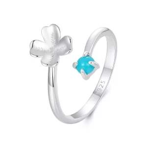 (afbeelding voor) PANDORA Stijl Vierblad Klaver Open Ring - SCR1023-E