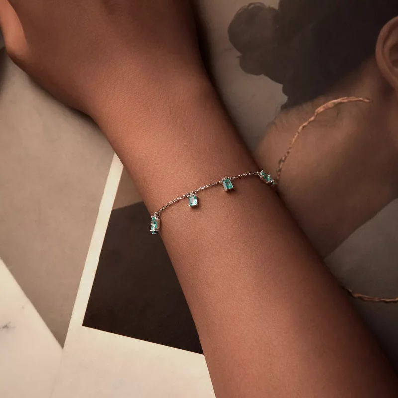 (afbeelding voor) PANDORA Stijl Groen klein kwastje armband - BSB168 - Bekijken 4