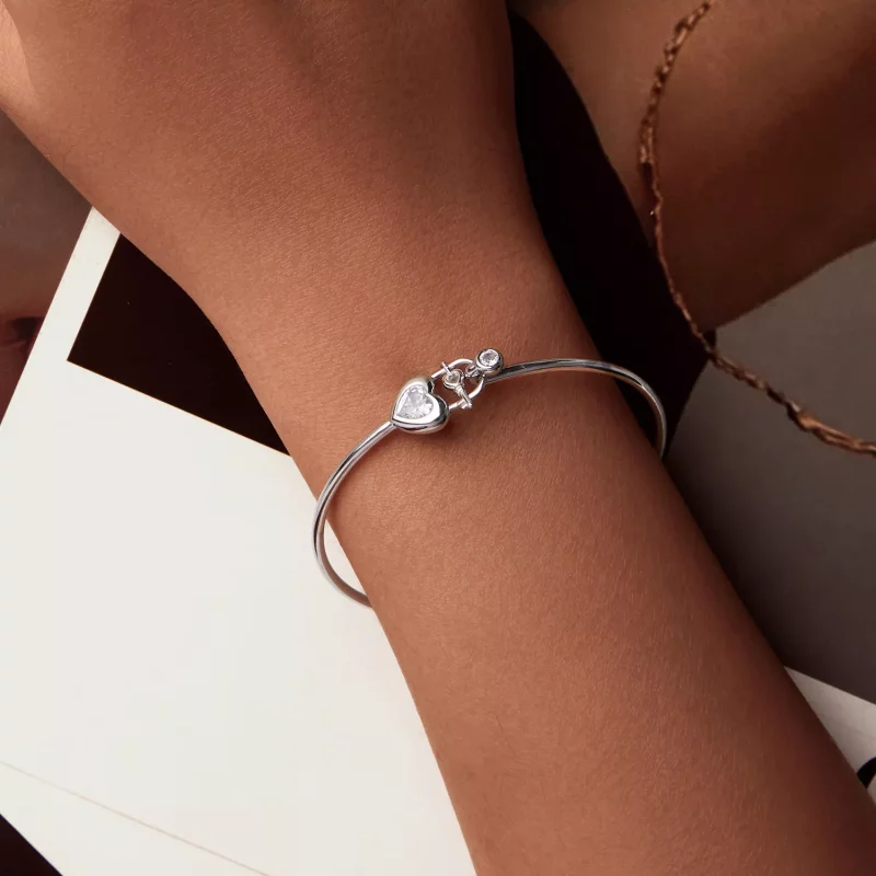 (afbeelding voor) PANDORA Stijl Hartvormige Verstrengelde Armband - BSB170 - Bekijken 4