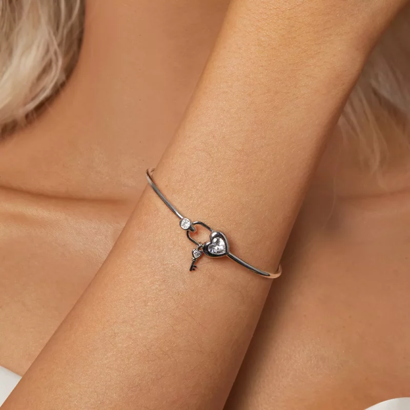 (afbeelding voor) PANDORA Stijl Hartvormige Verstrengelde Armband - BSB170 - Bekijken 5