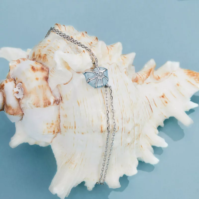 (afbeelding voor) PANDORA Stijl Blauwe Schelp Armband - BSB176 - Bekijken 2