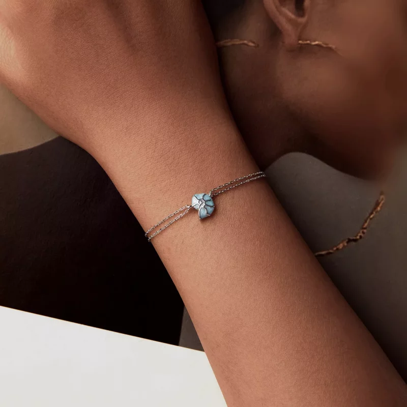 (afbeelding voor) PANDORA Stijl Blauwe Schelp Armband - BSB176 - Bekijken 5