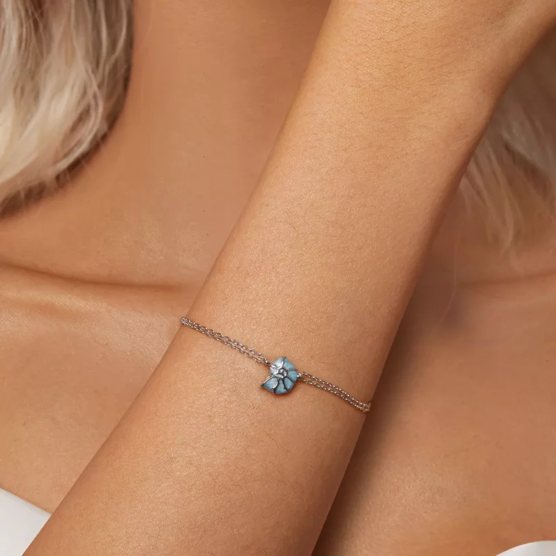 (afbeelding voor) PANDORA Stijl Blauwe Schelp Armband - BSB176 - Bekijken 6