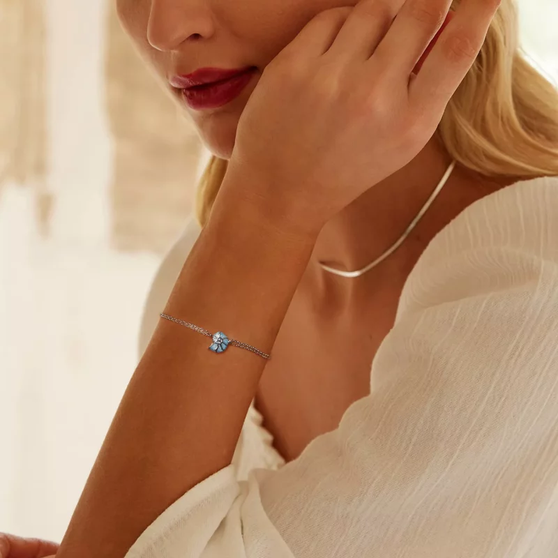 (afbeelding voor) PANDORA Stijl Blauwe Schelp Armband - BSB176 - Bekijken 7