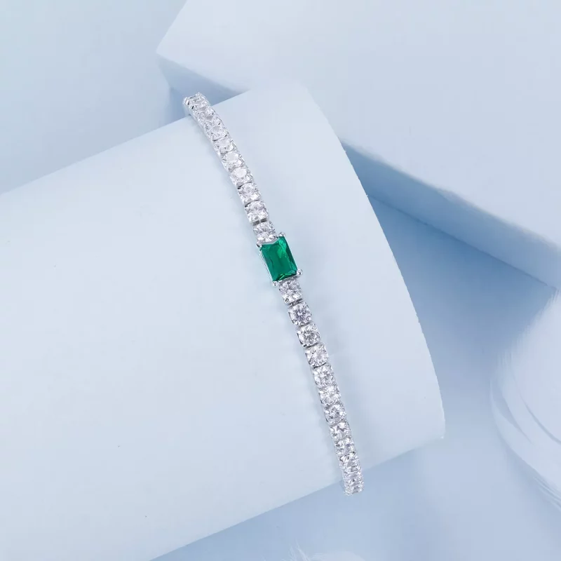(afbeelding voor) PANDORA Stijl Elegant Smaragdgroen Armband - BSB179 - Bekijken 2