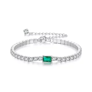 PANDORA Stijl Elegant Smaragdgroen Armband - BSB179 (afbeelding voor) PANDORA Stijl Elegant Smaragdgroen Armband - BSB179