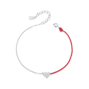 PANDORA Stijl Love rode koord armband - BSB180 (afbeelding voor) PANDORA Stijl Love rode koord armband - BSB180