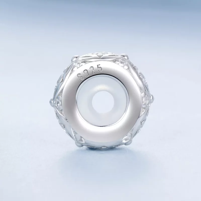 (afbeelding voor) PANDORA-stijl Geëmbosseerd patroon siliconen tussenkraal charm - BSC1011 - Bekijken 3