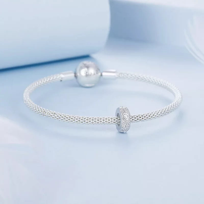 (afbeelding voor) PANDORA-stijl Geëmbosseerd patroon siliconen tussenkraal charm - BSC1011 - Bekijken 5