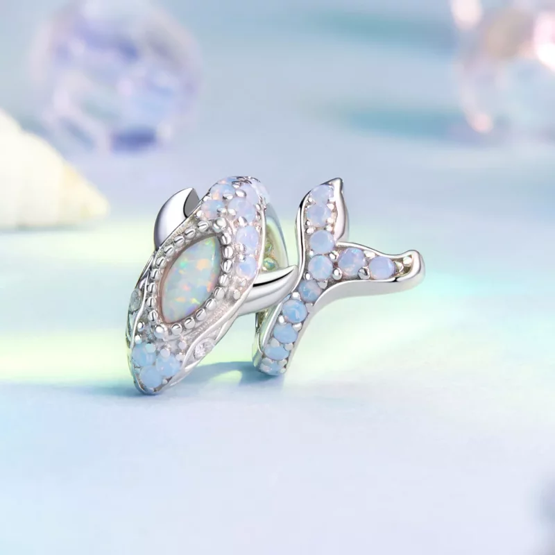 (afbeelding voor) PANDORA-stijl Blauwe Vinvis charm - BSC1015 - Bekijken 2